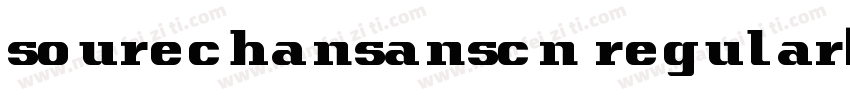 sourechansanscn regular字体转换